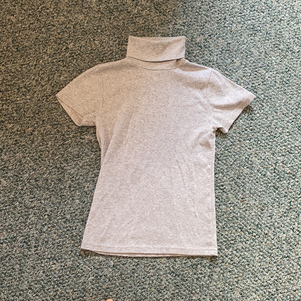 Cotton turtleneck t shirt